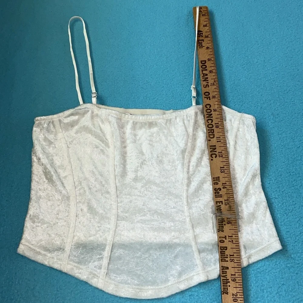 VICTORIA’S SECRET crushed velvet spaghetti strap top silky shorts vintage size S